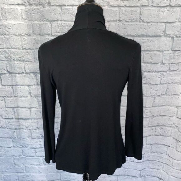 Forever 21 women S open front Longsleeve lightweight black cardigan - Picture 8 of 9